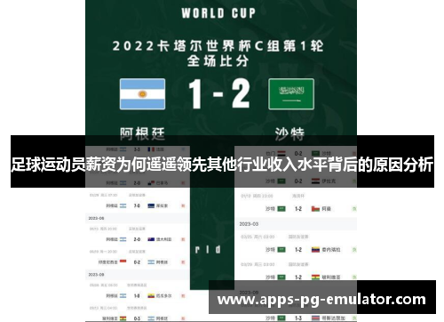 足球运动员薪资为何遥遥领先其他行业收入水平背后的原因分析 足球运动员薪资为何遥遥领先其他行业收入水平背后的原因分析